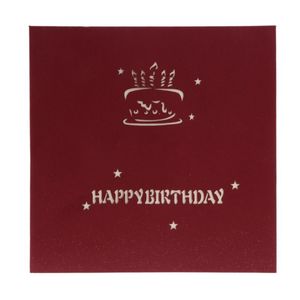 2024 Nuovo biglietto di auguri 3D Up Happy Birthday Cake Music LED cartolina con busta nuova