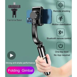 Gimbals Gimbal Stabilizer Selfie Stick Stick Tripé para iPhone Android Telefone celular Smartphone Mobile Câmera portátil portátil Gimble de celular portátil