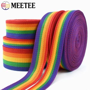 10 metre Webbings Bantlar Sırt çantası Pet kayış şeritler etiket bandı Bagaj kemerleri için torbalar önyargı bağlayıcı bel kemeri diy hediye sarma