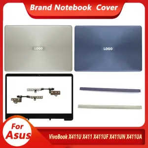 Fall Ny bärbar dator för Asus Vivobook X411U X411 X411uf X411UN X411UA LCD Back Cover/Front Bezel/Hinges/Hinge Cover Top Case Nontouch