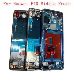 Middle Frame LCD Bezel Plate Panel Chassis Housing For Huawei P40 P40 Pro Phone Metal Middle Frame Reparation Parts