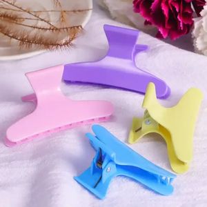 4pcs Headwear Shower Hair Claw Butterfly Holding Hair Clip Clamps Care Hairpins Pro Salon Hair Hairdressing Styling Tool