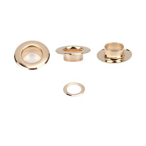 200sets/pack Golden Brass Eyelets with Grommet for DIY Scrapbooking Cap Leathercraft Shoes Belt Bag Tag Clothes Accessories