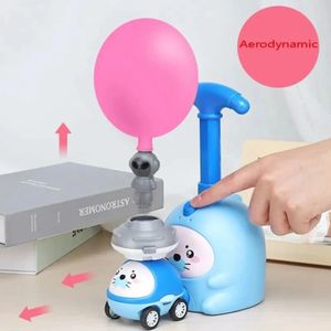 Creative Kids Rocket Ballon Launcher Toys pädagogische Trägheit Aerodynamic Ballon Car Toy Science Experiment Toys für Jungen 240329