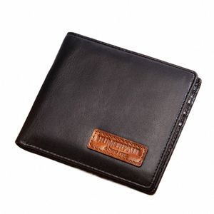 carteira humerpaul para homens com suporte de airtag rfid bloqueando o suporte do cartão bifold com janela de identificação portador de ar secreto do bolso d8ka#