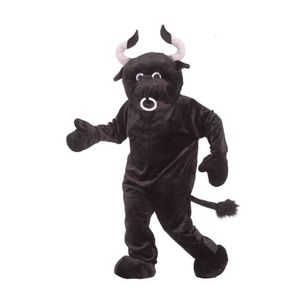 Mascot Costumes Foam Black Cow Cartoon Plush Christmas Fancy Dress Halloween Mascot Costume