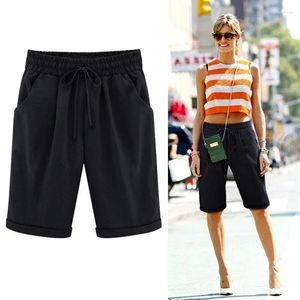 Women's Shorts Solid High Waist Harem Pants Capris Plus Size Summer Beach Womens Trousers Autumn Black Casual Loose