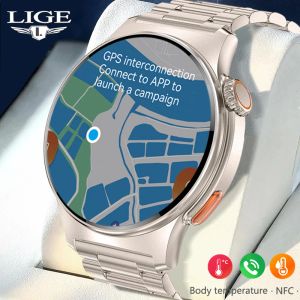 Zegarki 2023 GPS śledzenie EKG PPG Smart Watch NFC Assistant Pression Monitor Fitness Tracker Zatrudnia mężczyzn Smartwatch dla mężczyzn