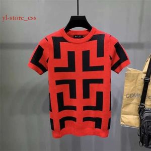 Men's T-shirts DESIGNERS Short Sleeve Knitting T-shirt Men Slim Street Hip Hop T Shirt Men Tee High Quality Fashion Format Casualshirt Homme Social Tshirt 5175