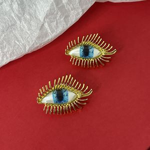 NOVO Design Design Europeu e American Personalidade Exagerada Retro Os olhos tridimensionais Eyelashes Brincho Retro Moda Moda Os Estudos de Ear ph-030