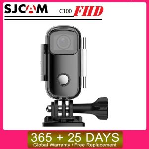 Camera SJCAM C100 Mini Thumb Camera 1080p 30fps H.265 12MP NTK96672 CHIPSET 2,4 GHz WiFi 30m Watertof Case Action Sport DV Camera