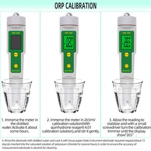 ORP169F ORP Meter Redox Potential Tester Digital Water Monitor Negative Potential Pen Tester 30% off