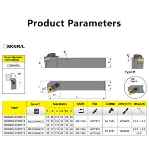 MSKNR2020 MSNSKRR2525 MSKNRR3232 Externt vändverktyg MSNSKNR MSNSLATH SAR Turning Holder CNC Cutting Tool Cutter Bar