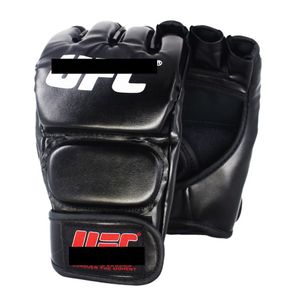 Suotf Black Fighting MMA Boxing Sports Leather Gloves Tiger Muay Thai Fight Box MMA Gloves Boxing Sanda Boxing Glove Pads MMA T1912277