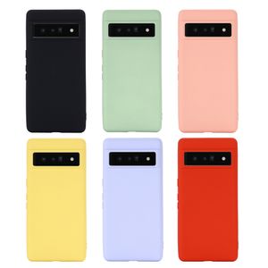 Google Pixel 7 Pro Case 8 6a 7aソフトジェルラバー保護スキンの液体シリコンカバー