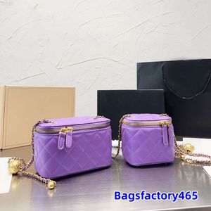 Dois tamanhos mulheres combinam com bolsa de cosméticos crossbody Matelasse ajustável Bola de ouro de ouro retrô designer de ombro mini capas de moeda de moedas