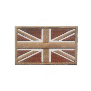 Flag del Regno Unito Inghilterra Scozia Galles Flag Ratch Patch Great Gran Bretagna Flags National UK Flags Badge Ratined Patch