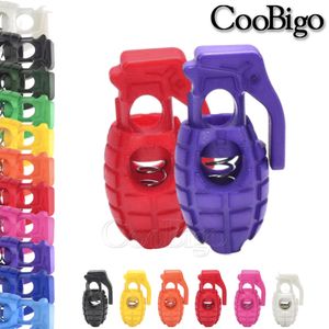 10pcs Grenade Spring Cord Lock Stopper Rope Clasp Toggle Clip Buckle Garment Shoelace Drawstring Bag DIY Accessories Colorful