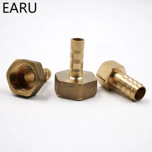 Mässing Kvinnlig Barb Slangsvansmontering Bränsle Luft Gas Vatten Slangolja 4M-12M 1/8 '' 1/4 '' 1/2 '' Pneumatisk kontaktuttag Socket Plug