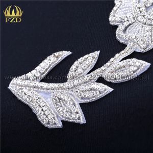 FZD 10 Pieces Hotfix Crystals Silver,Gold Rhinestone Rhinestones Applique for Garment Dresses Headband Head Blet Bridal Garters