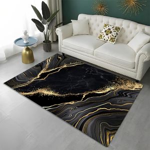 Nordic Green Gold Blue Black Marble Carpet Rug for Home Living Room Bedroom Sofa Doormat Decor,kid Area Rug Non-slip Floor Mat