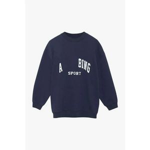 Bing Sweatshirt New Niche Designer Designer AB Hoodie Pullover Casual Fashion Letter Vintage Print Round Neck Cotton Trend Loose Versatile Sweater TDNY