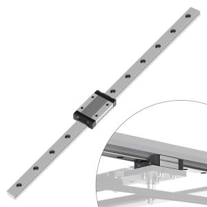 1PC MGN7C MGN7H MGN9C MGN9H MGN12C MGN12H MGN15C MGN15H Linear Rail Guide 150mm 400mm with 1PC Black MGN Slider