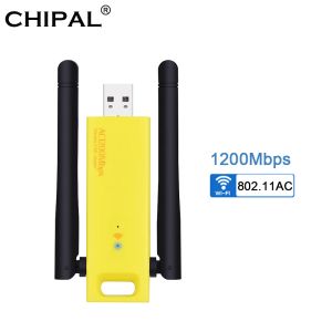 Cards AC 1200Mbps DualBand Wireless USB 3.0 Wifi Adapter RTL8812BU Antenna 5GHz 2.4Ghz Lan USB Ethernet Network Card For Laptop PC