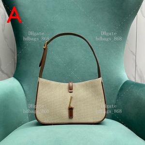 Hobo bags Designer Handbag Calfskin CANVAS Leather Make 10A Mirror 1:1 quality Shoulder bag Woman Bag Underarm bag Small With Gift box set WY041B