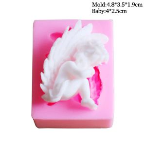 Angel Baby Silicone Mold Cake Decorating Tools Fondant Chocolate Ice Clay Fondant Sugar Candy Sugarcraft UV Epoxy Mould C388