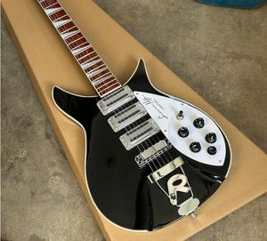 6-string black Rick 350 electric guitar factory wholesale and retail, free shipping