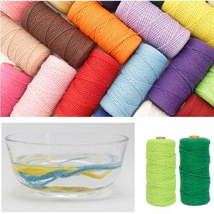 2mm 100m Hilo Macrame Cord Rop Syming Sying Diy Wedding Macrame Rope Smycken Making Tapestry Ropes Handmade tråd Heminredning