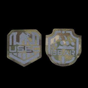 3D PVC Badge Escape Takov Armband Monogram USEC Bear Tactical Reflective Badge Ryggsäcksjacka
