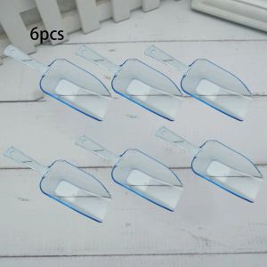 6pcs mini colheres de gelo plástico transparente panzal