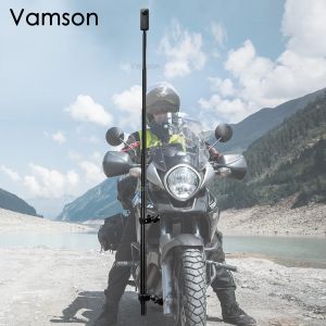 Monopods Vamson for Insta360 X3 Accessories Motorcycle Bike Bicycle Invisible Selfie Stick Monopod Handlebar Mount for GoPro Max Camera