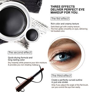 Ögonbryn pomade Brow Natural Dyeing Brow Tinted Waterproof Long Lasting Sculpted Brow Gel With Brush Eyeliner Cream Enhancers