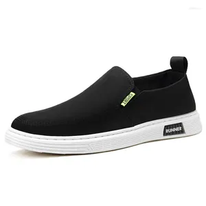 Casual Shoes Fashion Chinese Style Canvas In 2024 Summer Autumn Breathable Low Heel Slip-on Shallow Men's Vulcanize For Daily