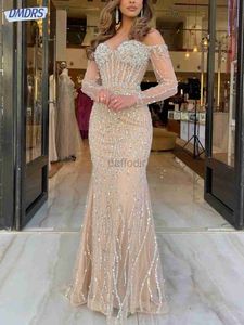 Urban Sexy Dresses Elegant Sparkly Mermaid Evening Dresses Charming Beading Sequins Dress For Bride Floor-length Bridal Gown Vestido De Novia 240410