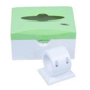 Dental Post Mount Utility 45mm Paper Tissue Box Blue/Green/White for Dental Unit