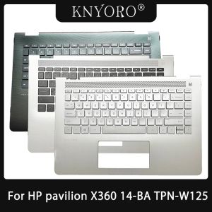 Klawiatury Oryginalna Nowa klawiatura US/LA dla HP Pavilion X360 14BA TPNW125 Laptop Upper Case Palmrest C Cover obudowa 924115001