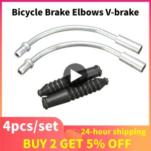 Mountain Bike Brake Noodles Bicycle Accessories For V-brake Guide Pipe Cable Guide Bend Tube Pipe Aluminum Alloy Pipe