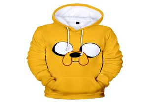 Avventura Time Finn e Jake The Dog Face Hoodie Selda uomini File Fleece 3D Pullover Streetwear Jas Coat3726399