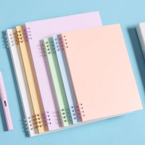 Notebooks 1 Binder PC Notebook A5/B5 Copertura a colori solidi a foglia libera Morandi Memo Note Diary Office School Corea di cancelleria coreana