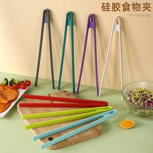 1pc Food Grade Silicone Kitchen Tongs Long Handle Nonslip Barbecue Serving BBQ Tools Accessories