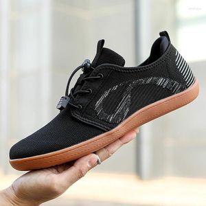 Walking Shoes 2024 For Men Breathable Mesh Wide-toed Unisex Women Flats Soft Wider Toe Casual Sneakes Large Size 47