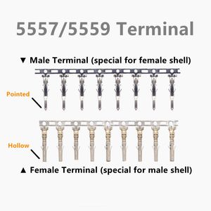 100pcs/lot Copper Crimp Terminal For Connector 5557-R 5559-P, metal pin for 4.2mm 5557 5559 connector