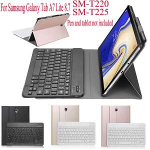 Klawiatury bezprzewodowa klawiatura Bluetooth Cover Casing dla Samsung Galaxy Tab A7 Lite 8.7 2021 SMT220 SMT225