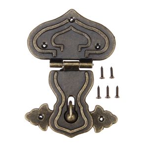 1pc Zink Alloy Box HaSp Lock Catch Latches für Schmuckkoffer Vintage Home Claspe Schnalle Lock Möbel Hardware Antique Bronze