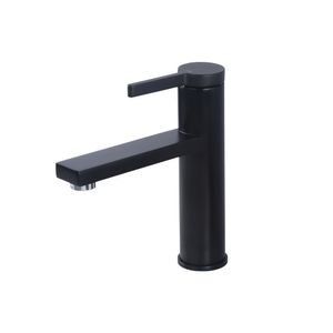 Smesiteli Brass Balck Deck Mounted Single Hole Single Handle Hot Cold Bathroom Mixer Sink Tap Basin Faucet Vanity Water Tapware