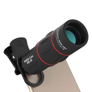 Lens 18X Smart Zoom Phone Telescope Camera External HD Telephoto Lens+ Tripod for iPhone Samsung Smartphones